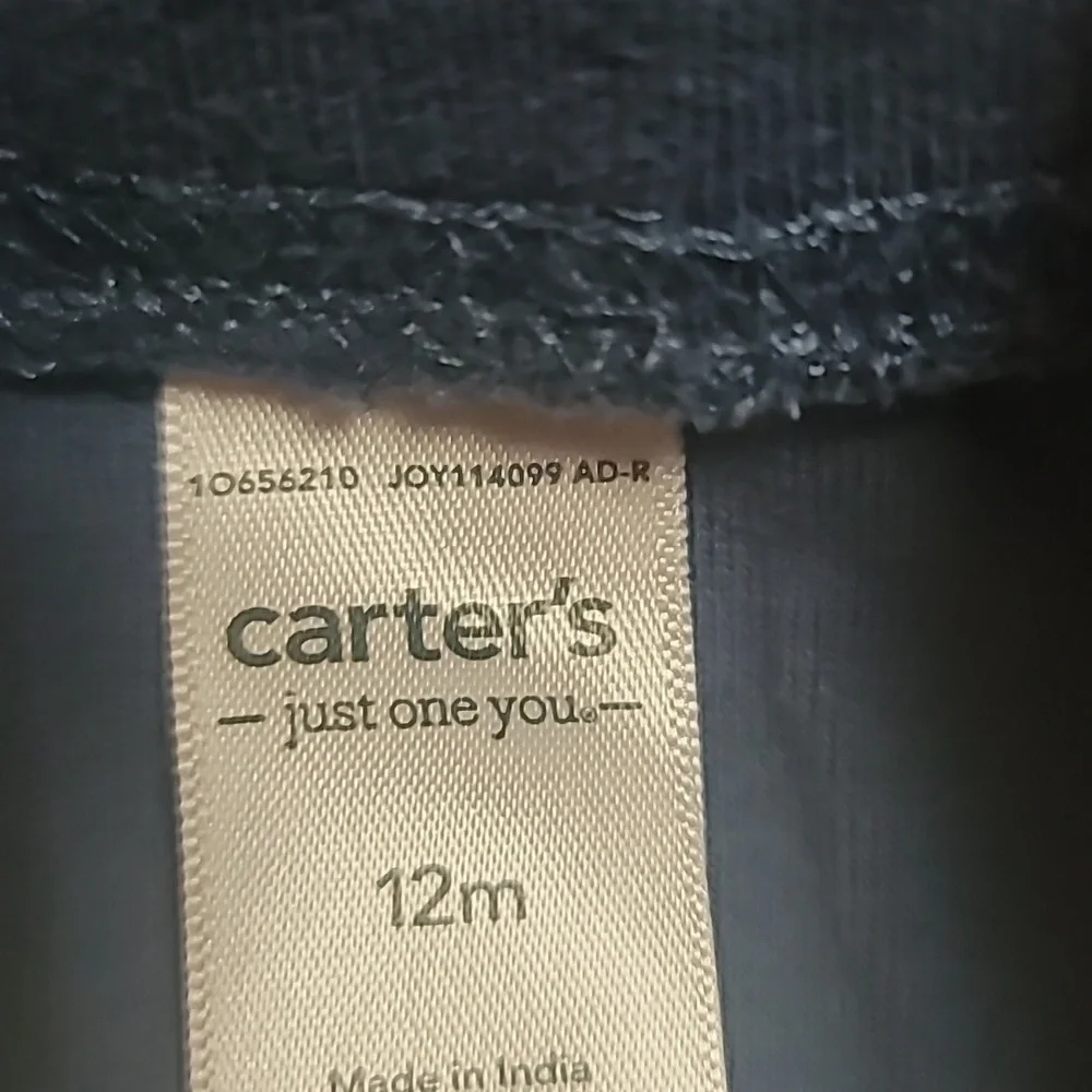 👶 Adorable Carter's Striped Onesie and Blue Pants Set (12 months) 👶 - Picture 6 of 6